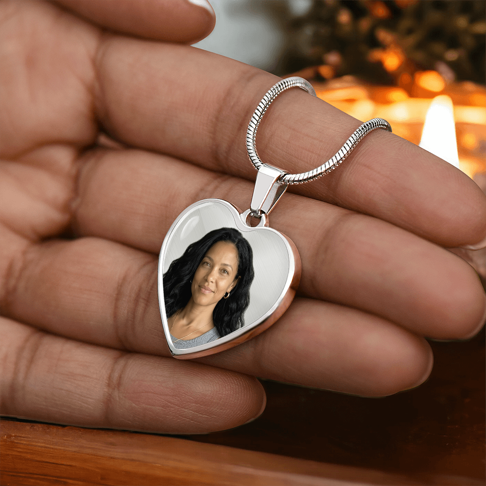 In Loving Memory Photo Necklace | Personalized Remembrance Gift