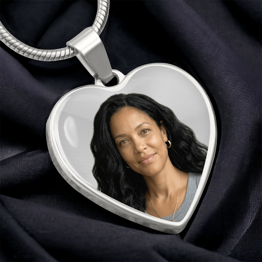 In Loving Memory Photo Necklace | Personalized Remembrance Gift