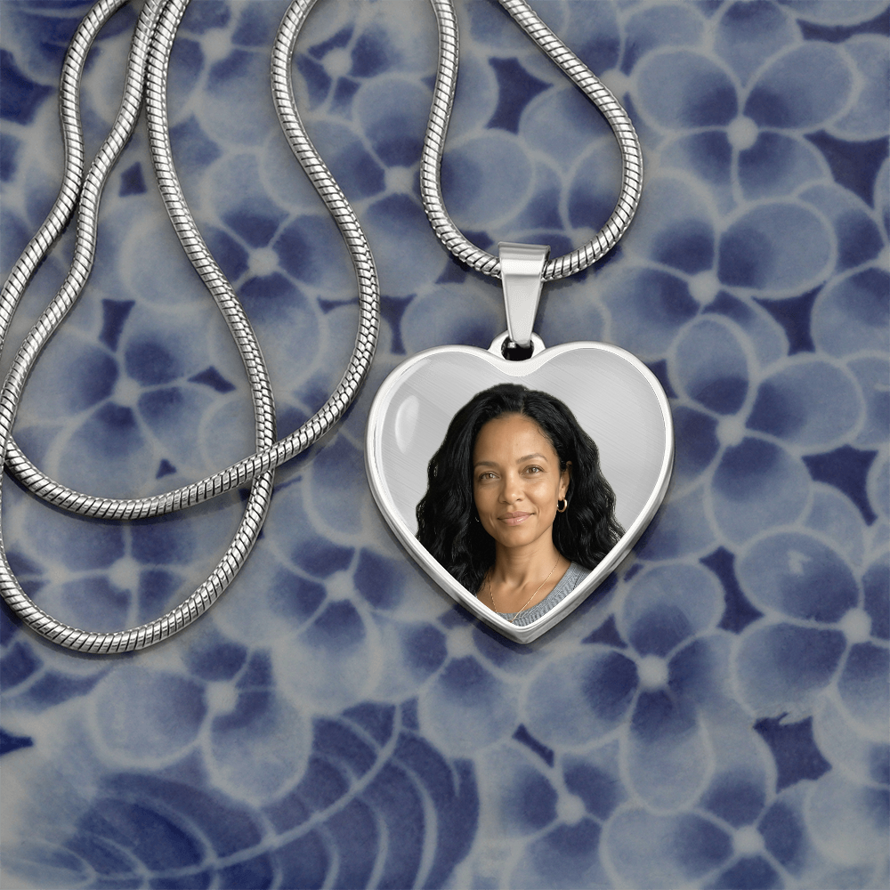 In Loving Memory Photo Necklace | Personalized Remembrance Gift
