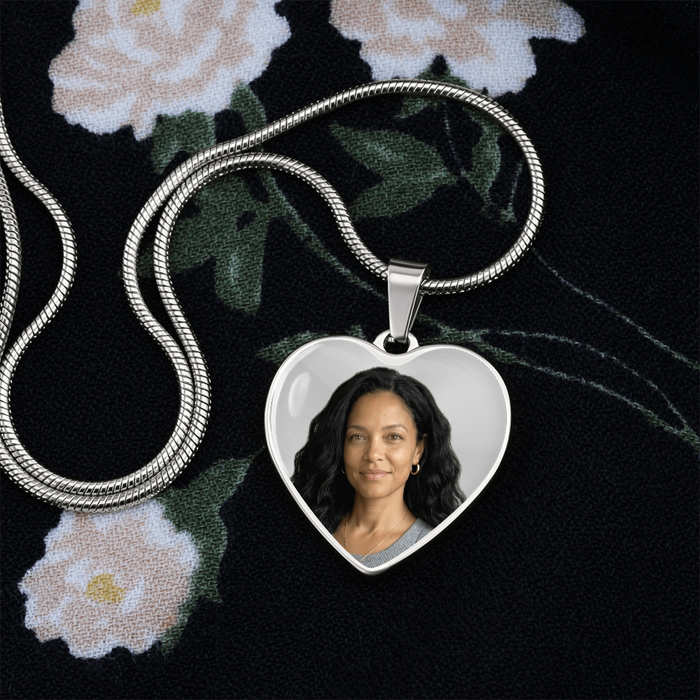 In Loving Memory Photo Necklace | Personalized Remembrance Gift