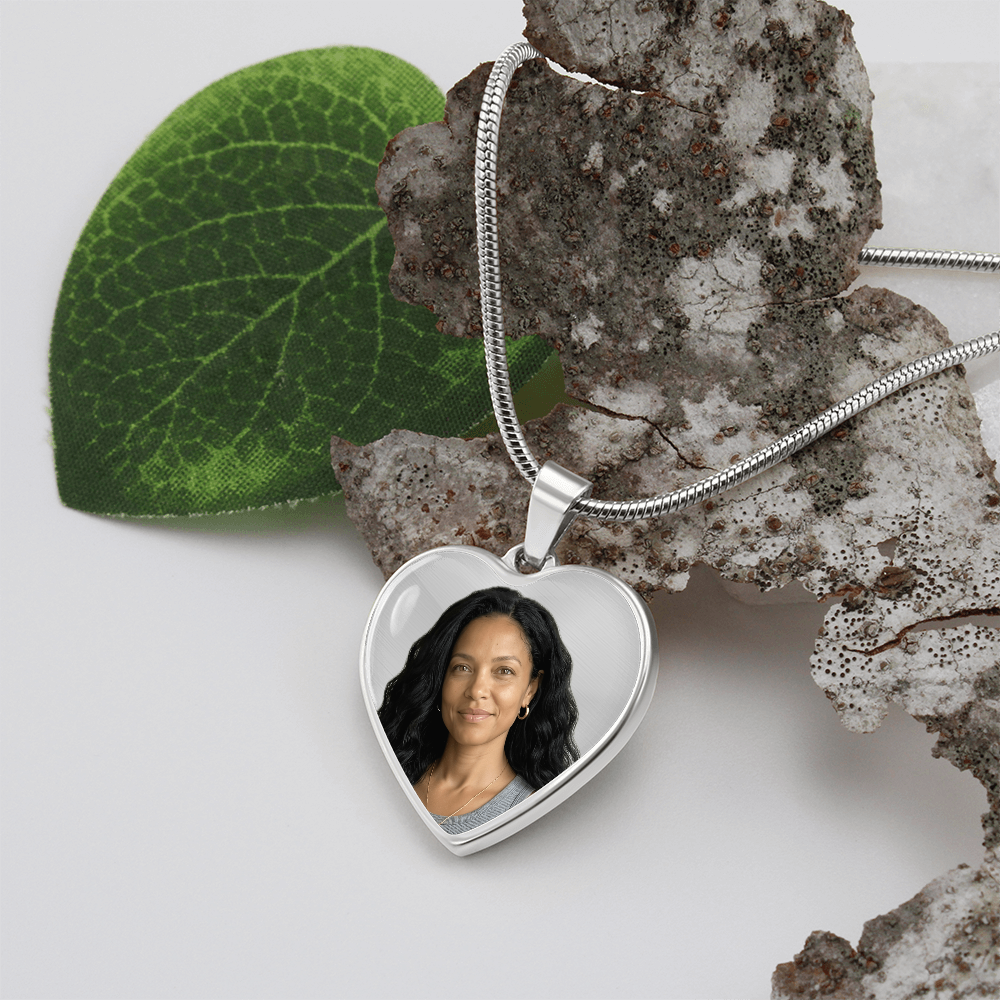 In Loving Memory Photo Necklace | Personalized Remembrance Gift