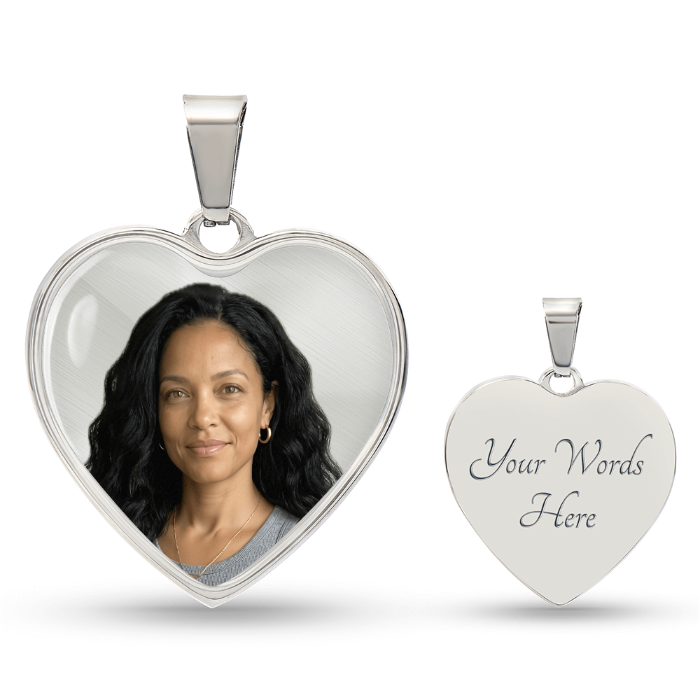 In Loving Memory Photo Necklace | Personalized Remembrance Gift