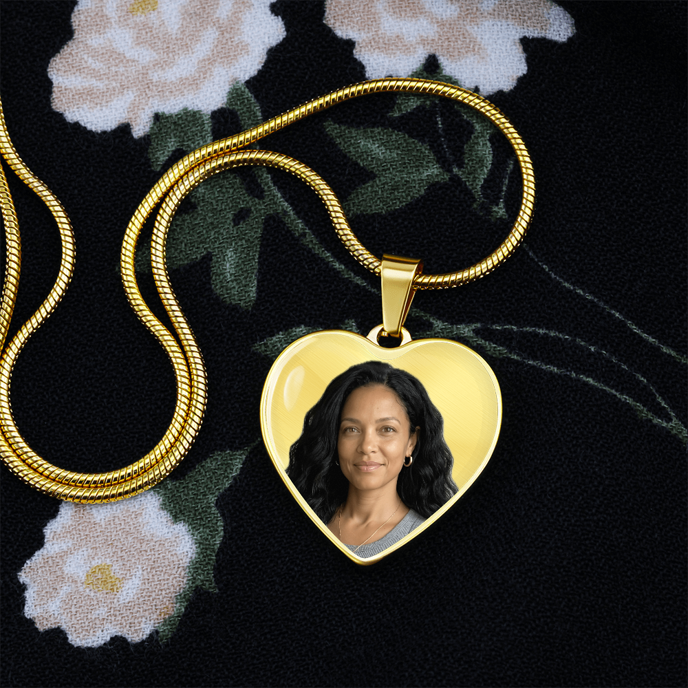 In Loving Memory Photo Necklace | Personalized Remembrance Gift