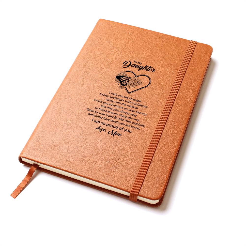 To my daughter, Butterfly Journal - Mom's Love Letter Notebook