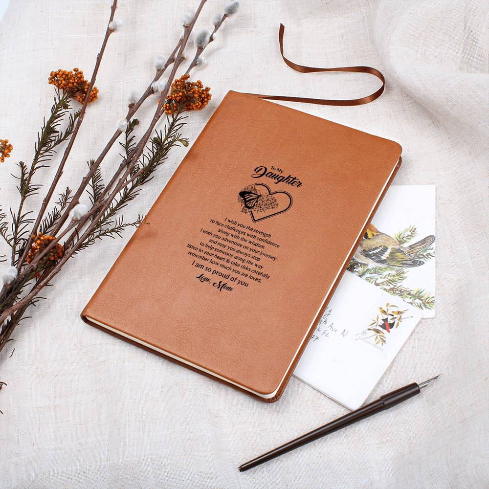 To my daughter, Butterfly Journal - Mom's Love Letter Notebook