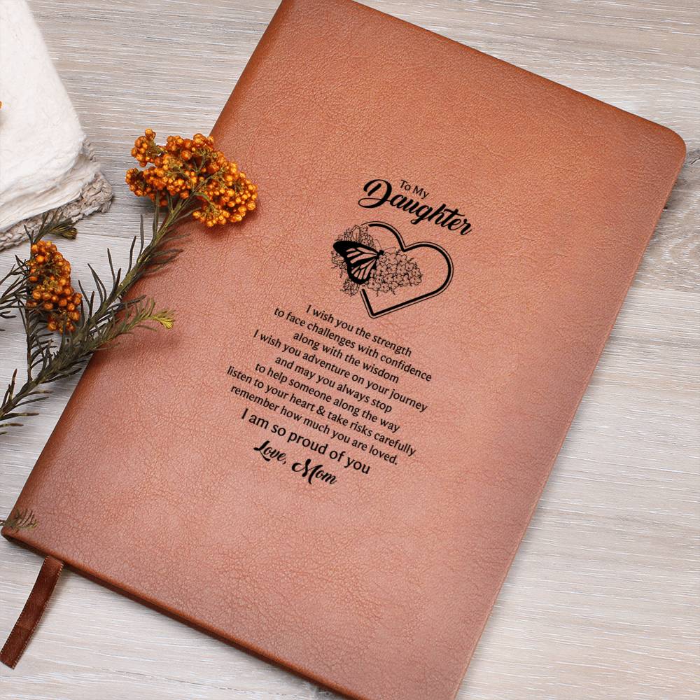 To my daughter, Butterfly Journal - Mom's Love Letter Notebook