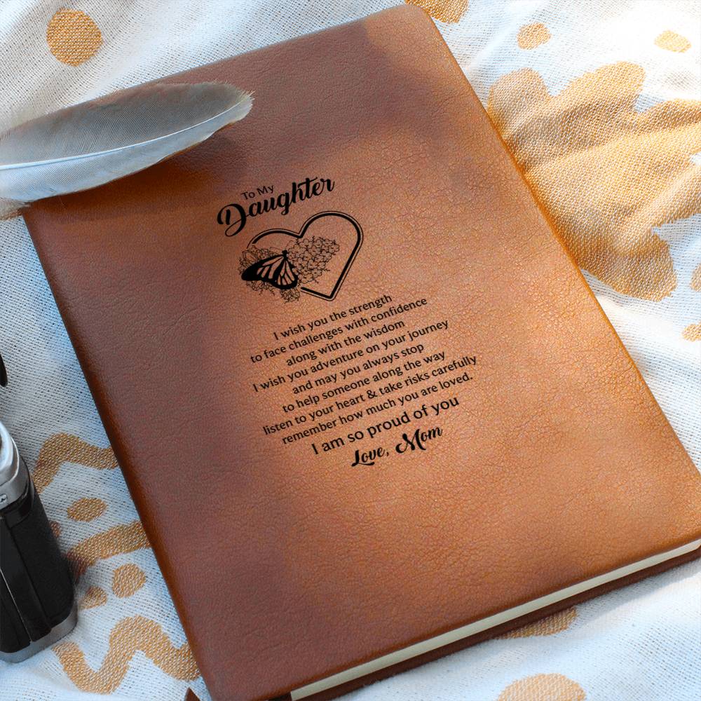 To my daughter, Butterfly Journal - Mom's Love Letter Notebook