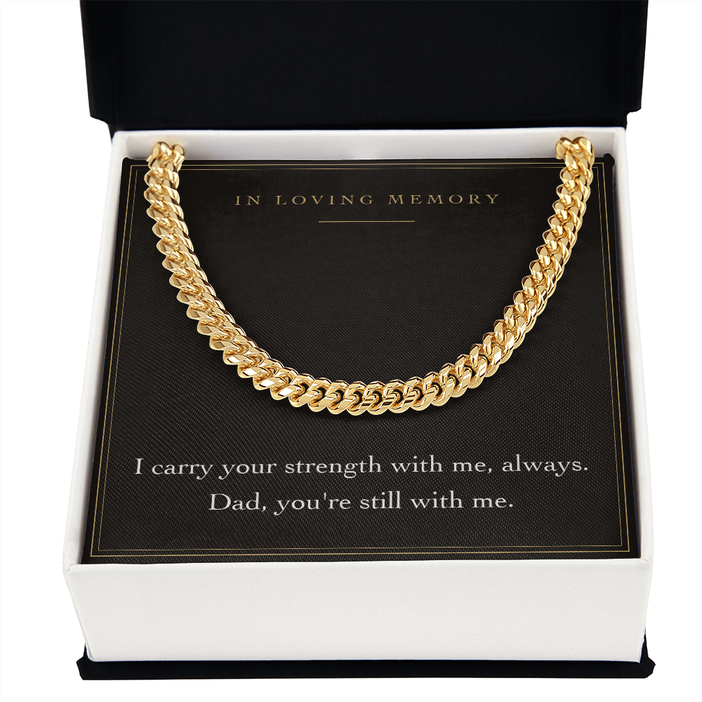 Loss of a Father Necklace – In Memory of Dad Memorial Gift, Sympathy Remembrance Necklace for Daughter or Son with Message Card & Gift Box