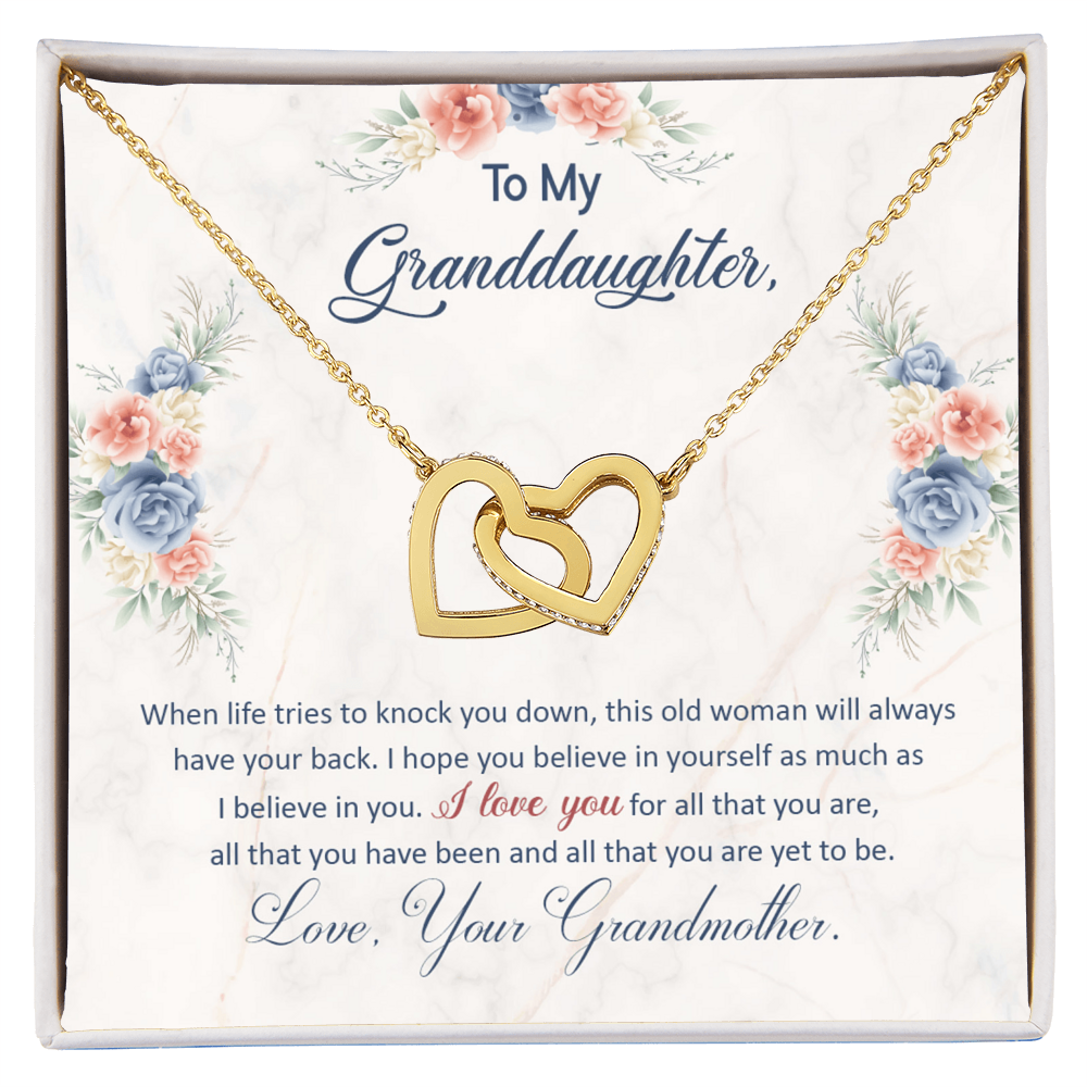 To my granddaughter, this old woman will always have your back