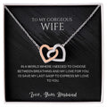 To my gorgeous wife, I'd save my last gasp to express my love to you
