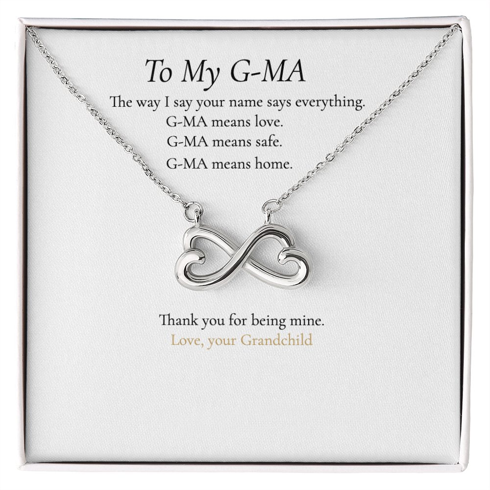 She isn't just Grandma. She's G-Ma. And this necklace was made for the name that means everything.