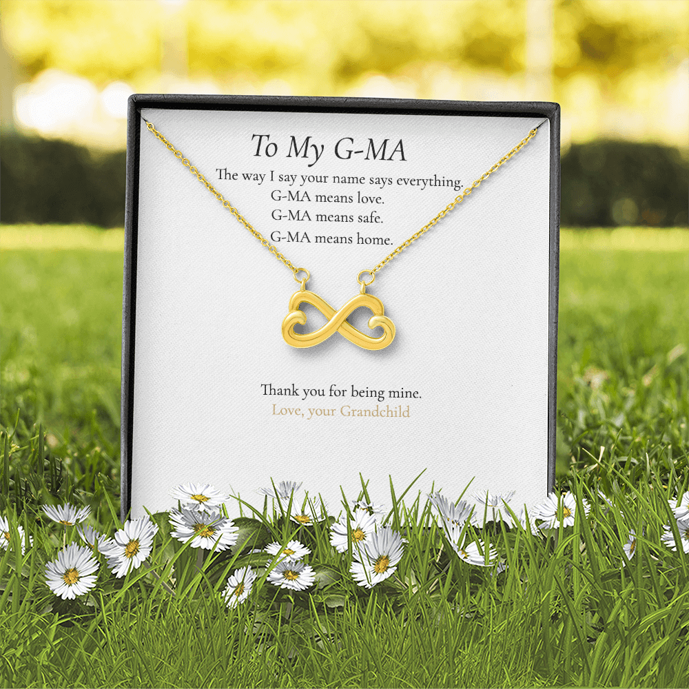 She isn't just Grandma. She's G-Ma. And this necklace was made for the name that means everything.